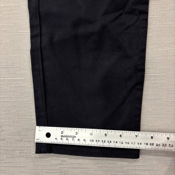 Calvin Klein Chino Pants Mens 32 x 32 Black Slim Fit Straight Flex Waist Cotton - Picture 8 of 13